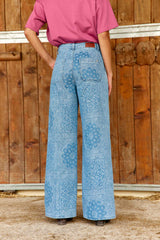Petronia - Jean large jacquard