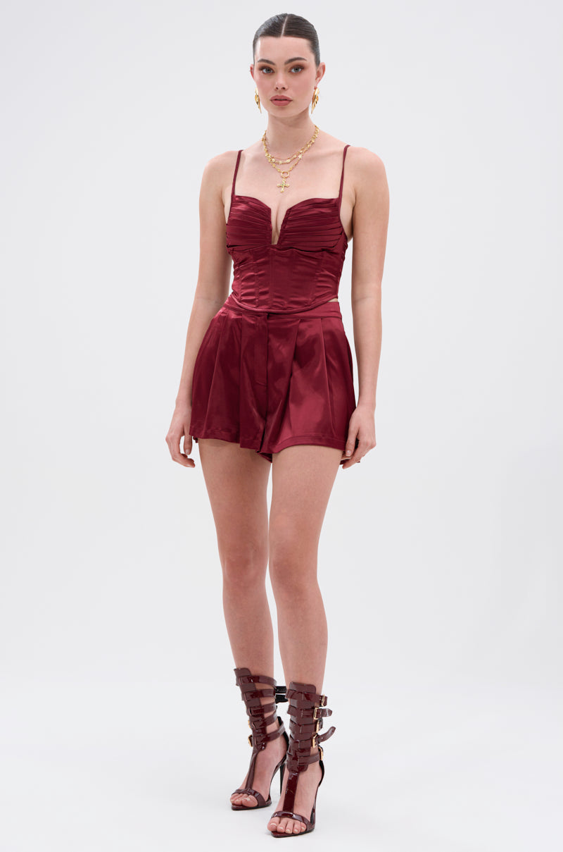 RED HOT FLOUNCY SHORT
