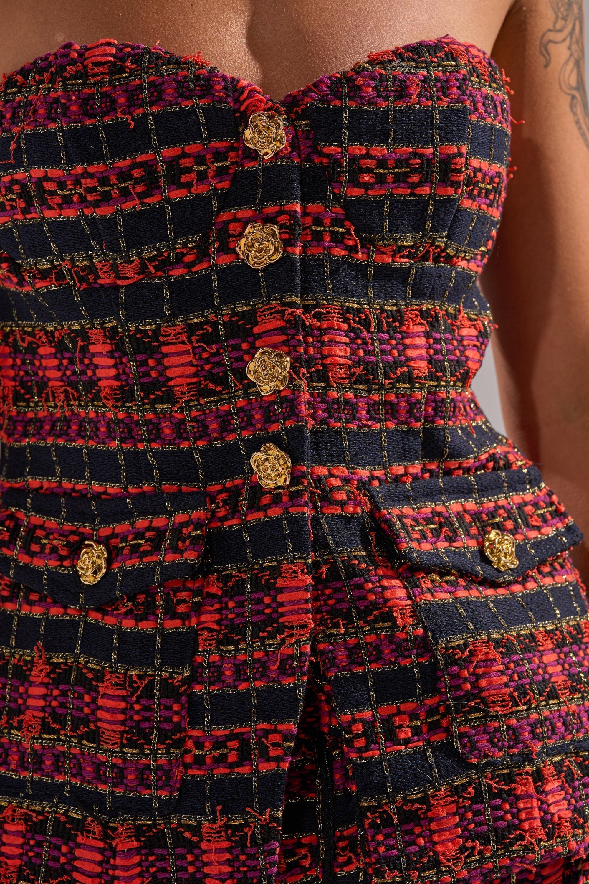 ONLY THINK ABOUT YOU CORSET IN TWEED