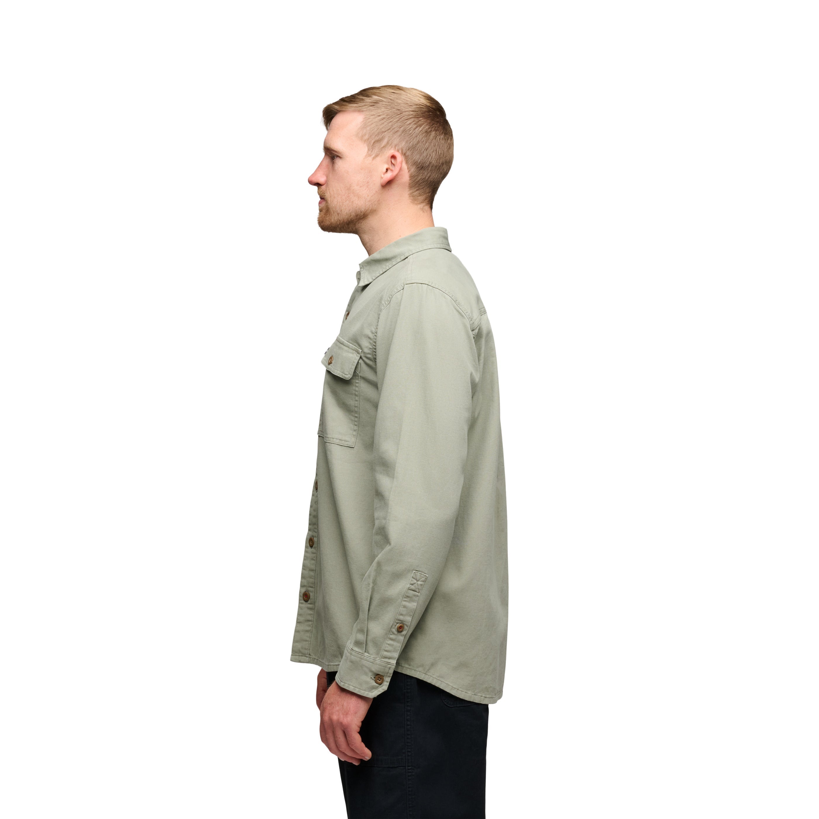Men's Canvas Long Sleeve Shirt