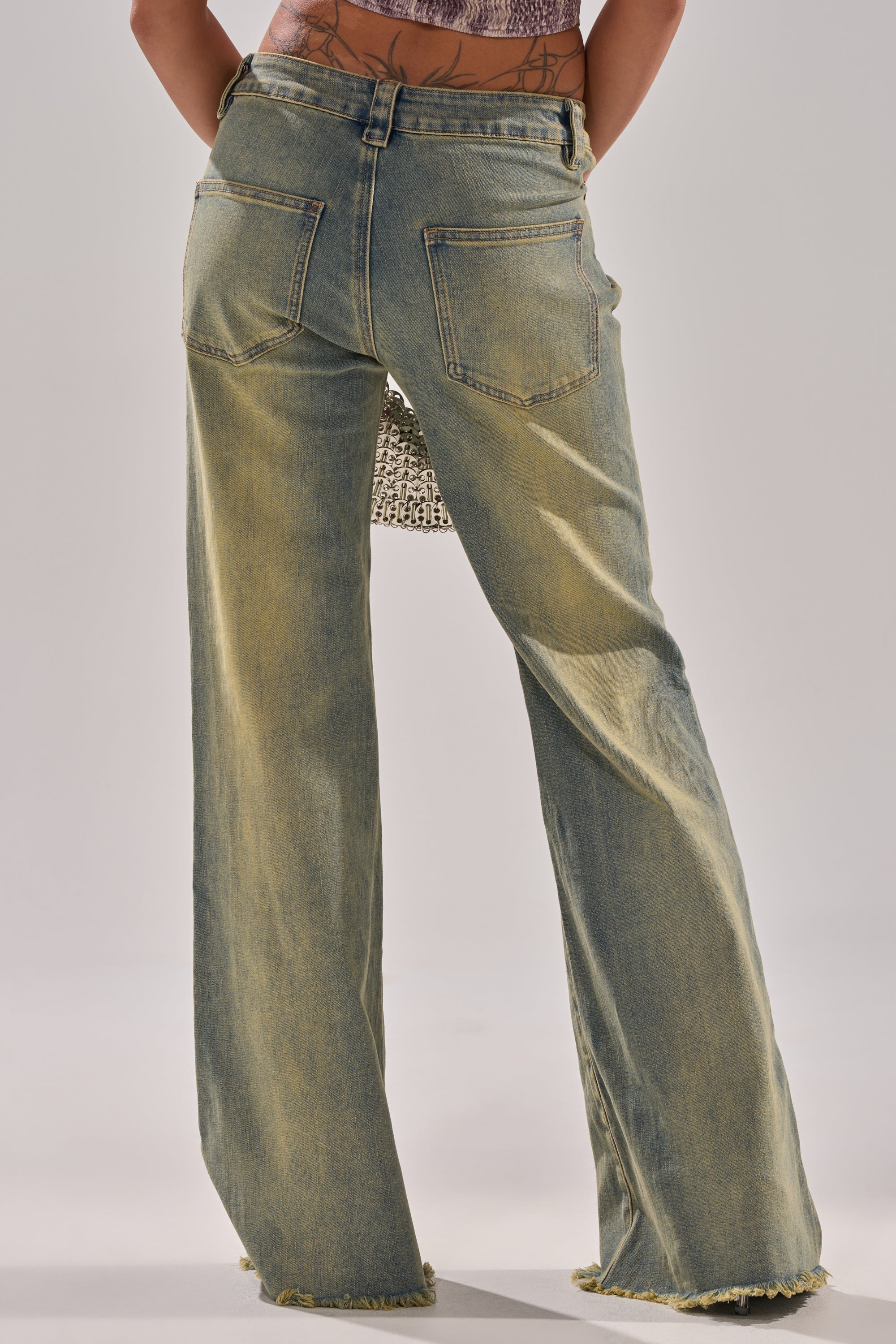 JUST LIKE THAT STRAIGHT-LEG DENIM WITH BUCKLE