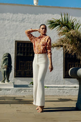 Atlanty - Pantalon large en lin
