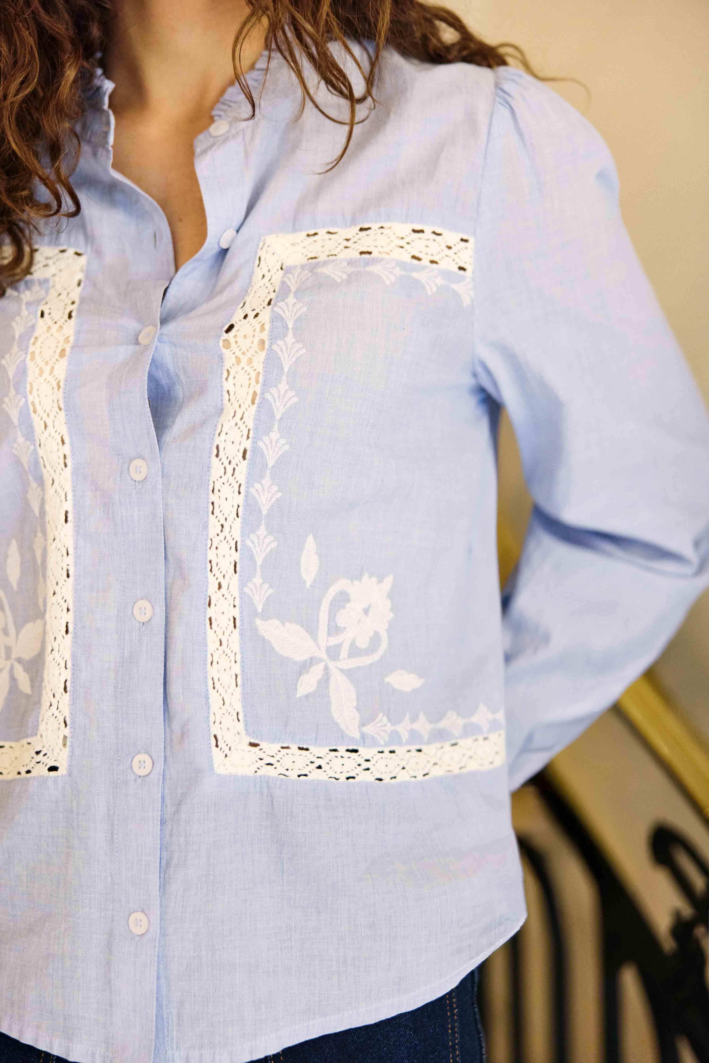 Borys - Blouse dentelle