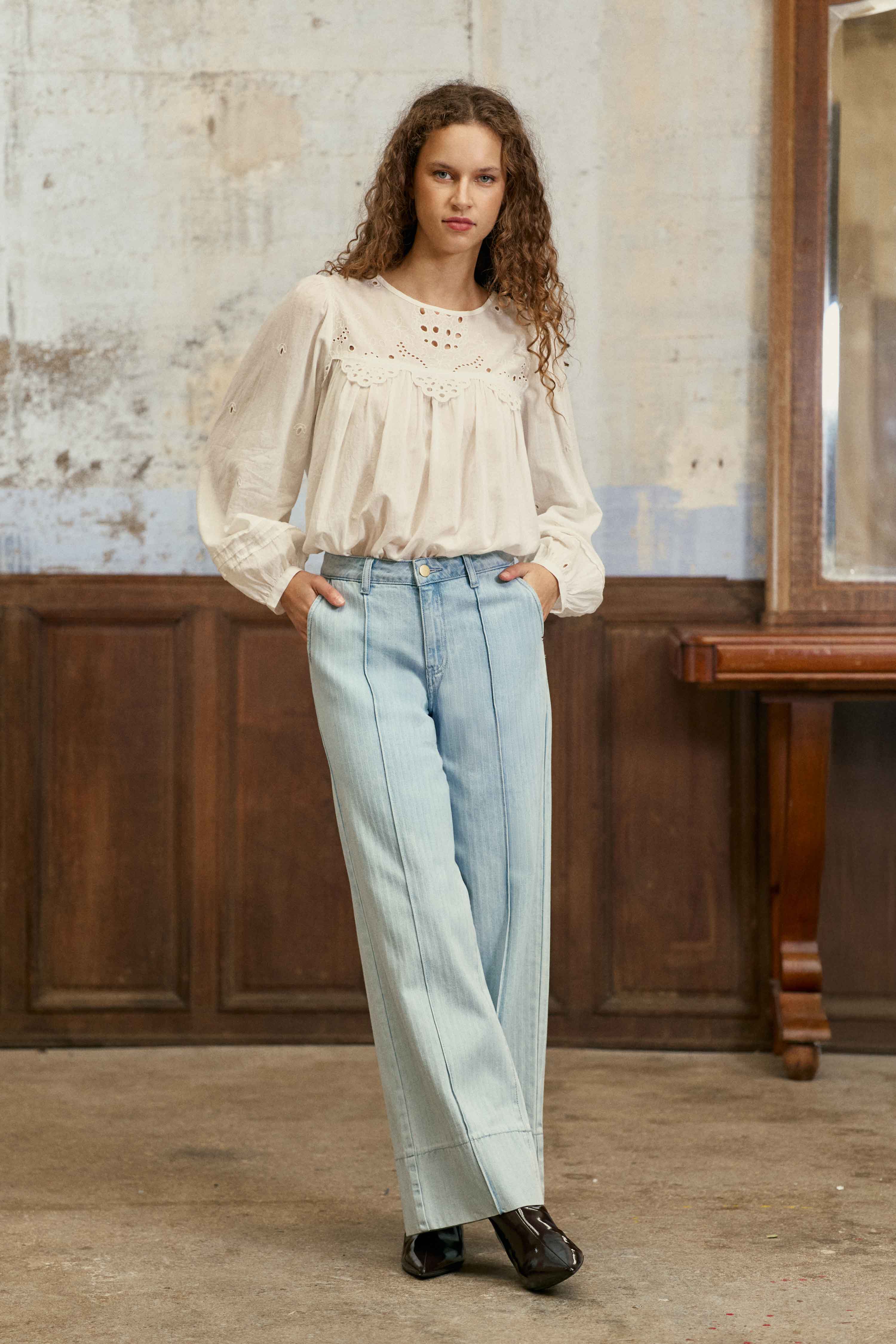 Brany - Blouse brodée