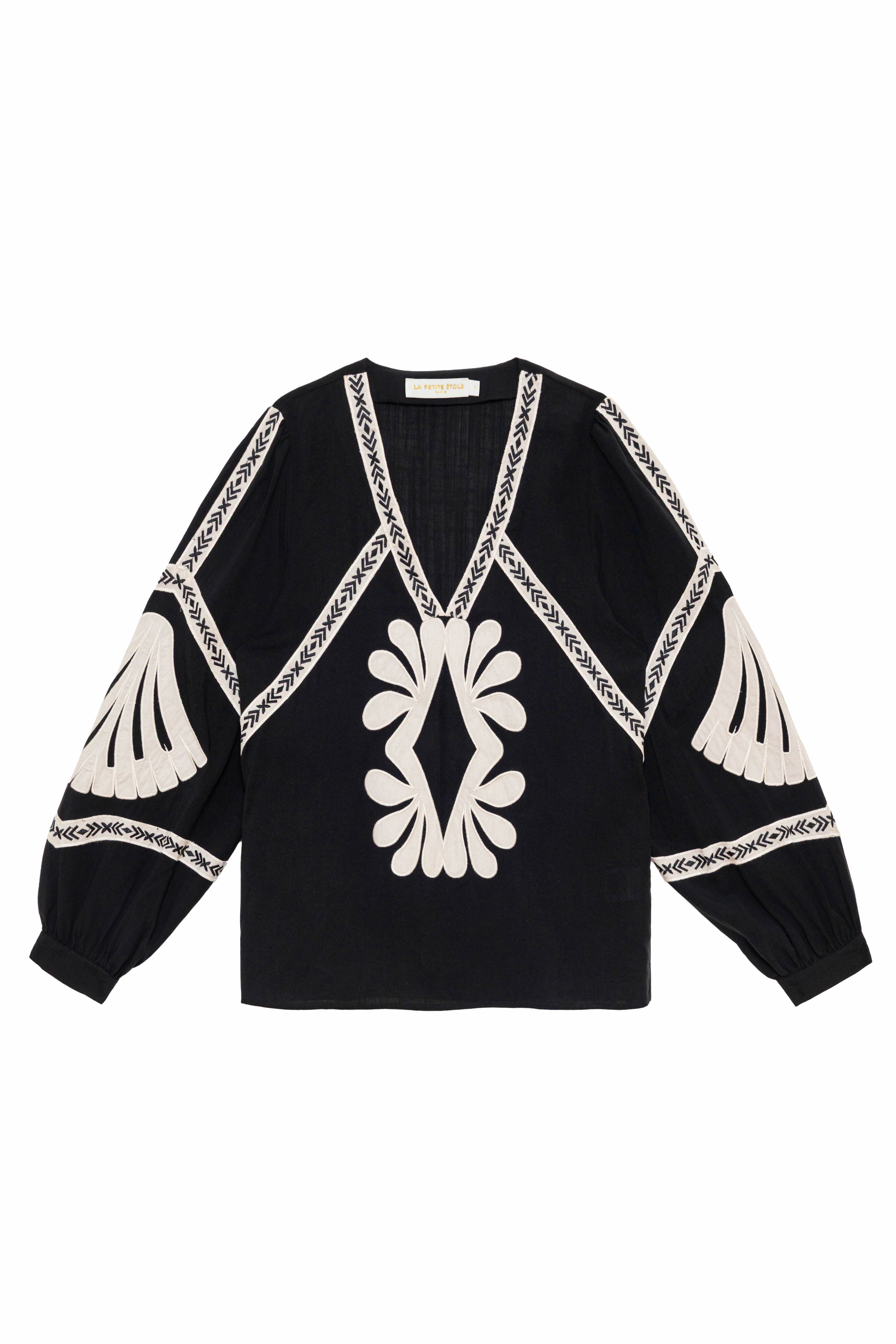 Brez - Blouse droite à broderies