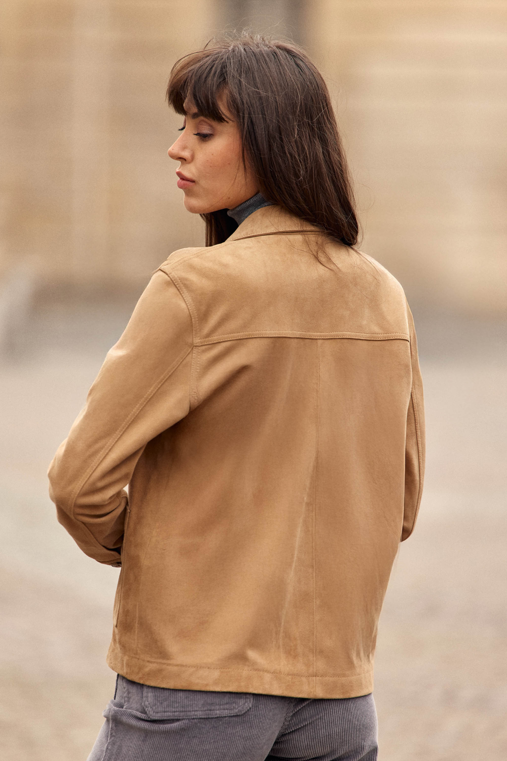 Fauline - Veste en cuir