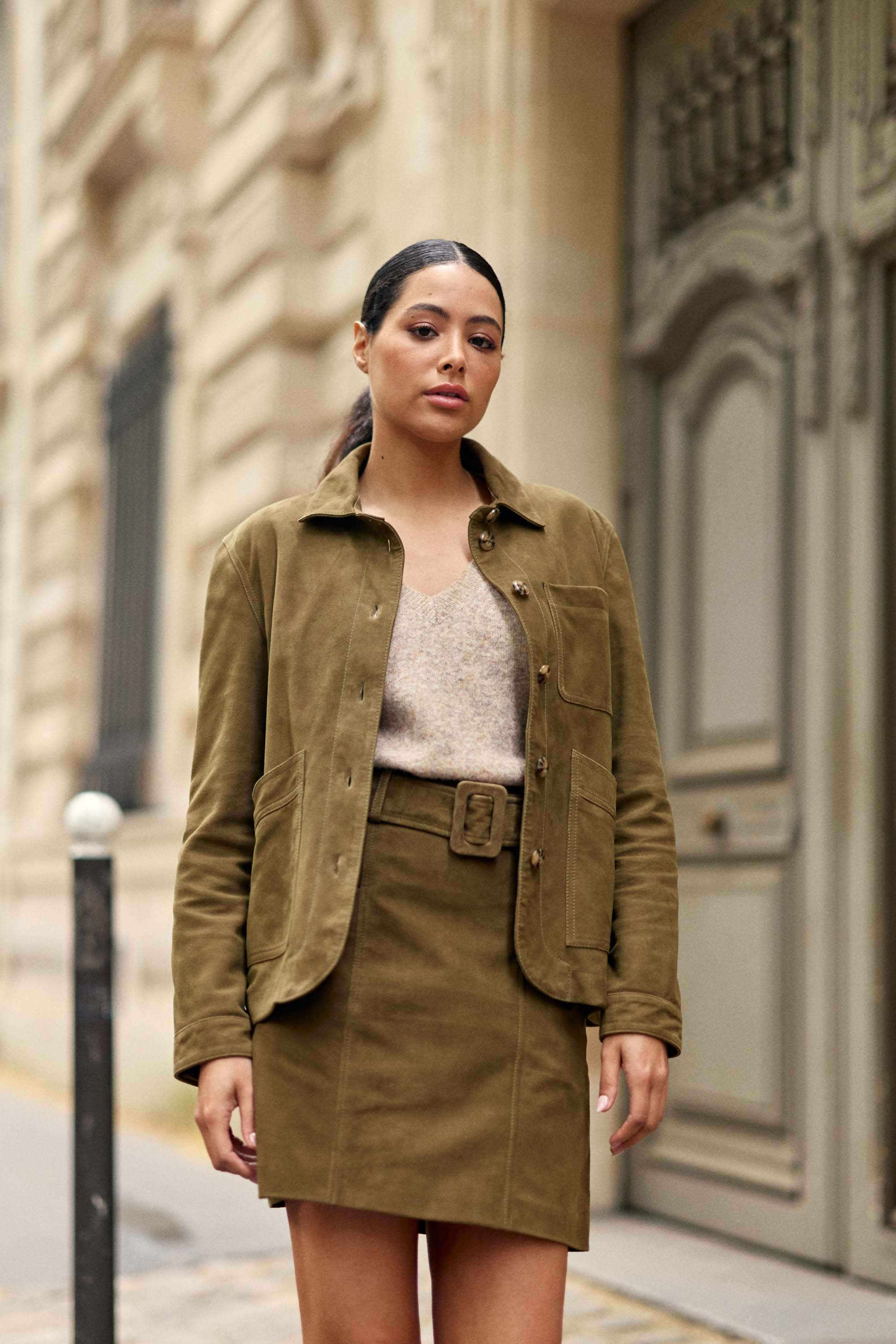 Fauline - Veste en cuir