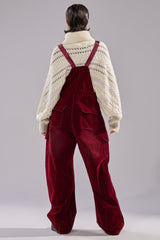 IT'S GIVING VINTAGE VELVET DENIM OVERALLS