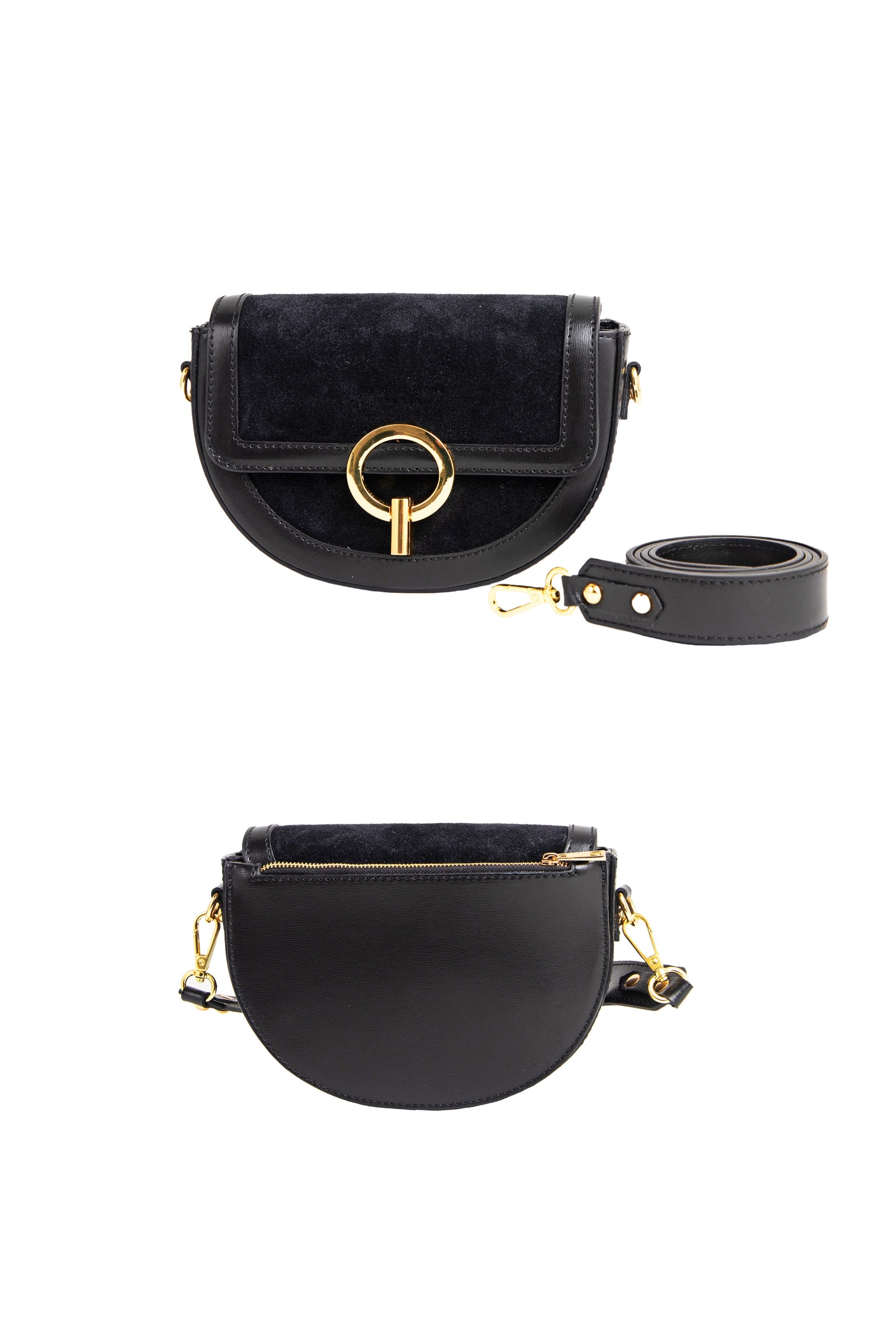 Jim - Sac en cuir bimatière