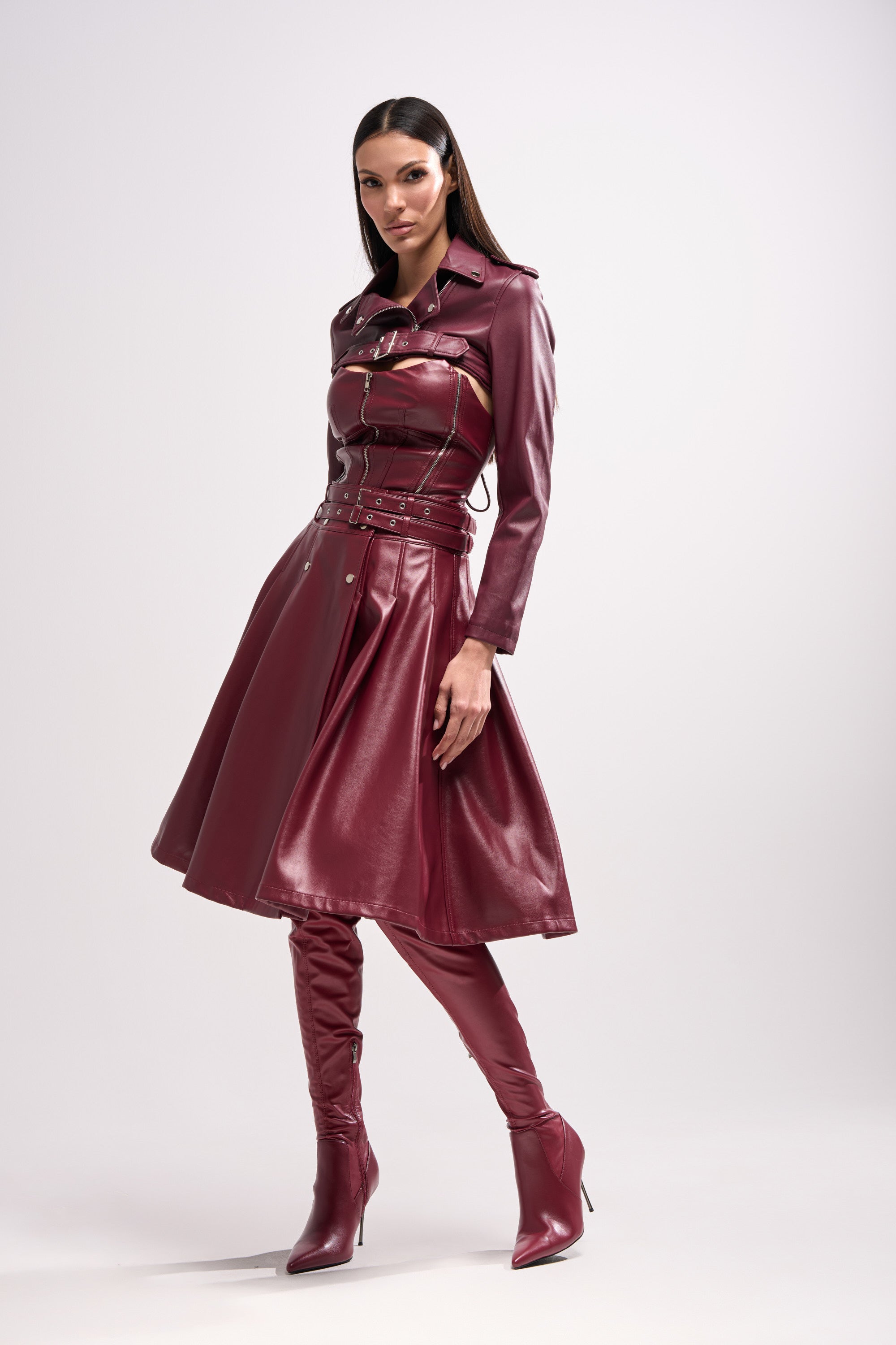 FEELING THE ENERGY MIDI SKIRT