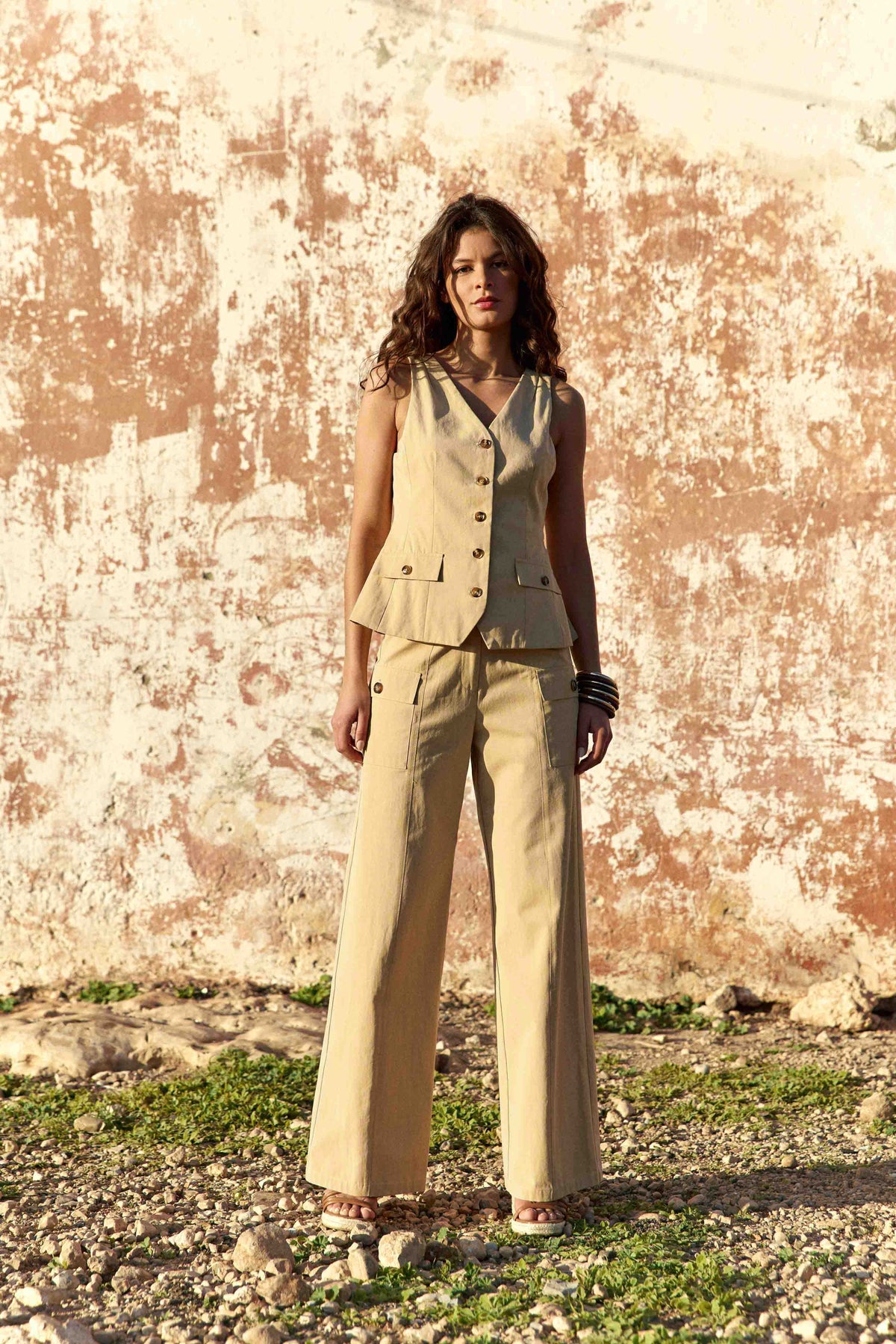 Poldie - Pantalon large