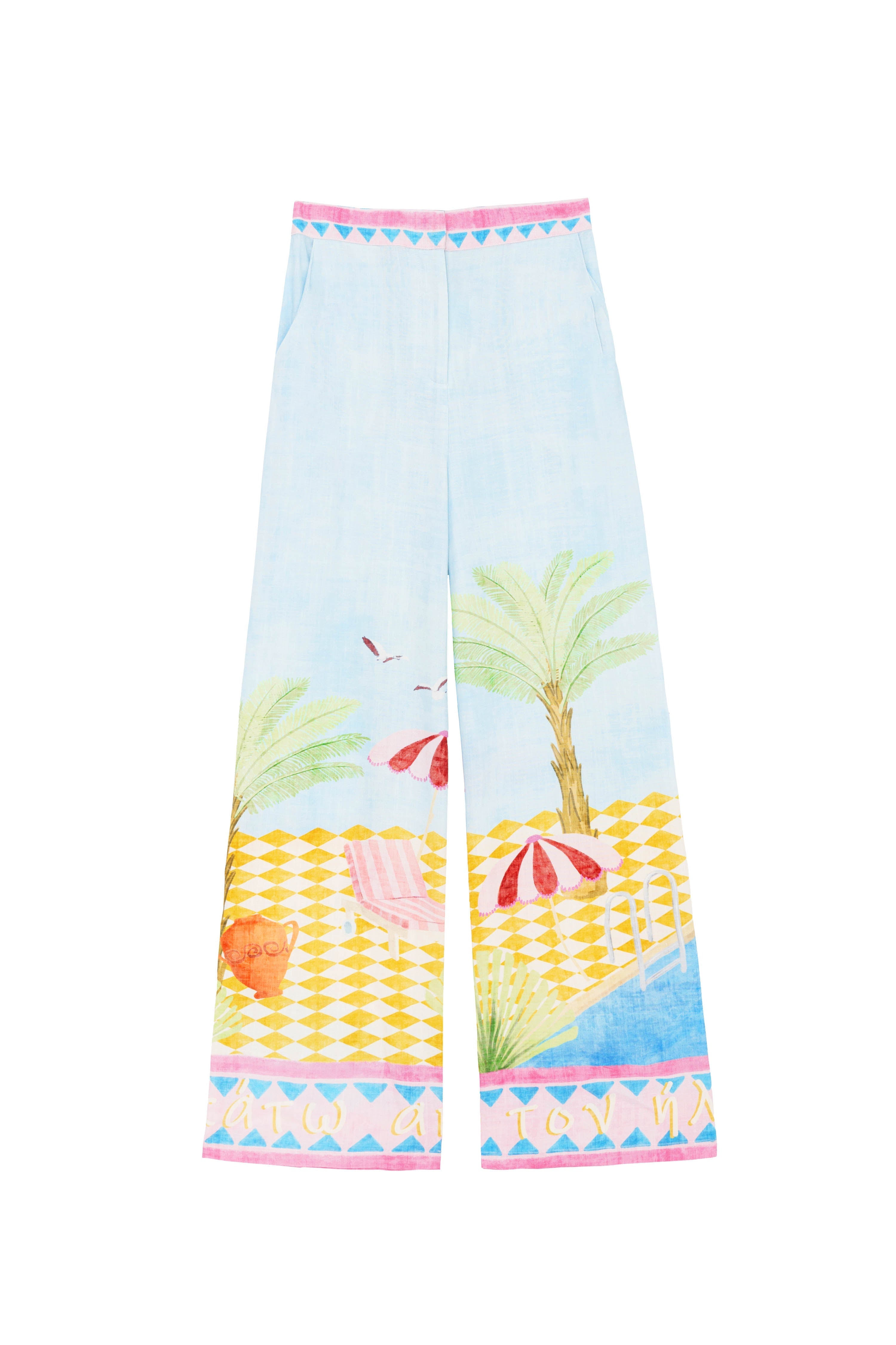 Polia - Pantalon fluide imprimé