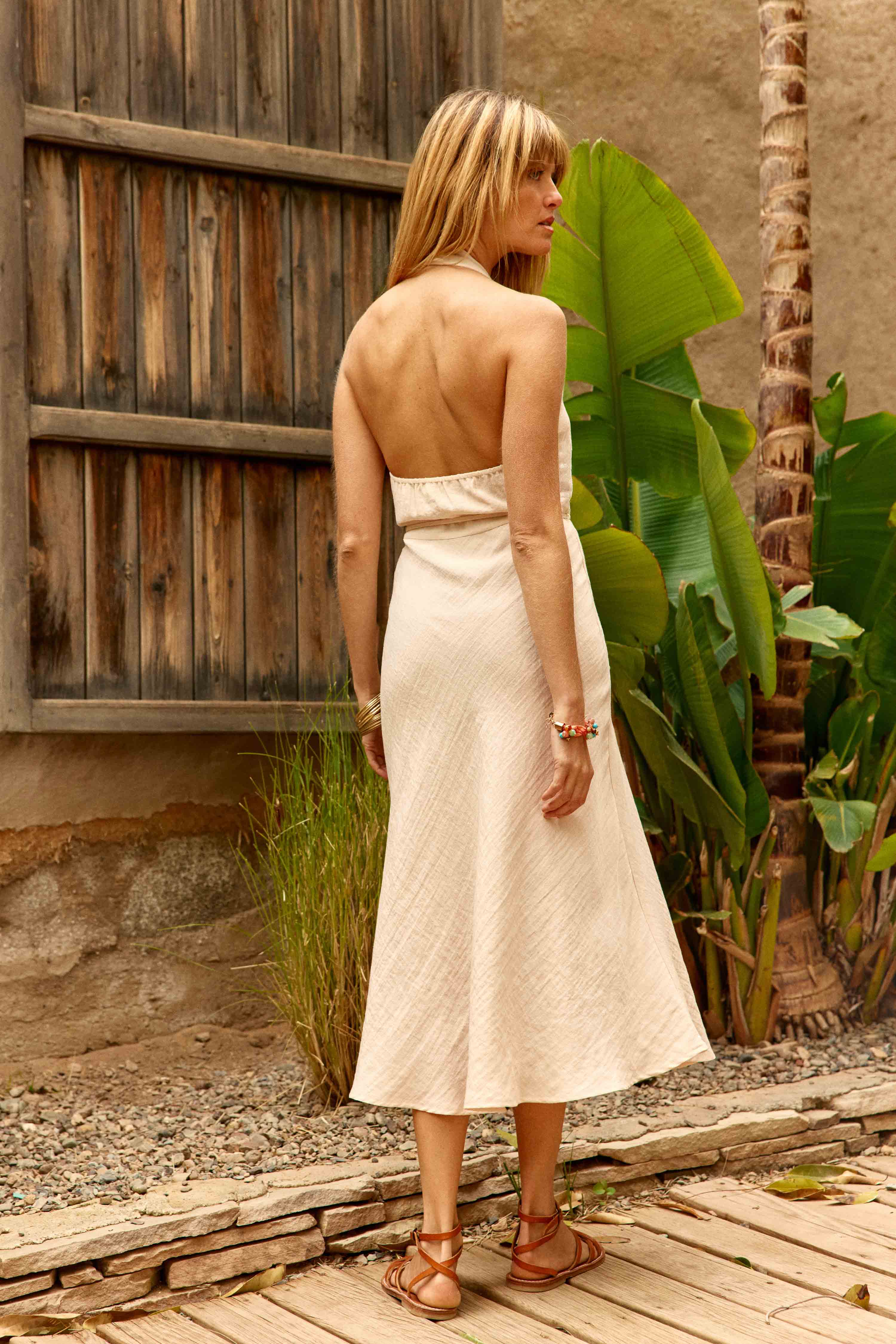 Rennya - Robe midi dos nu