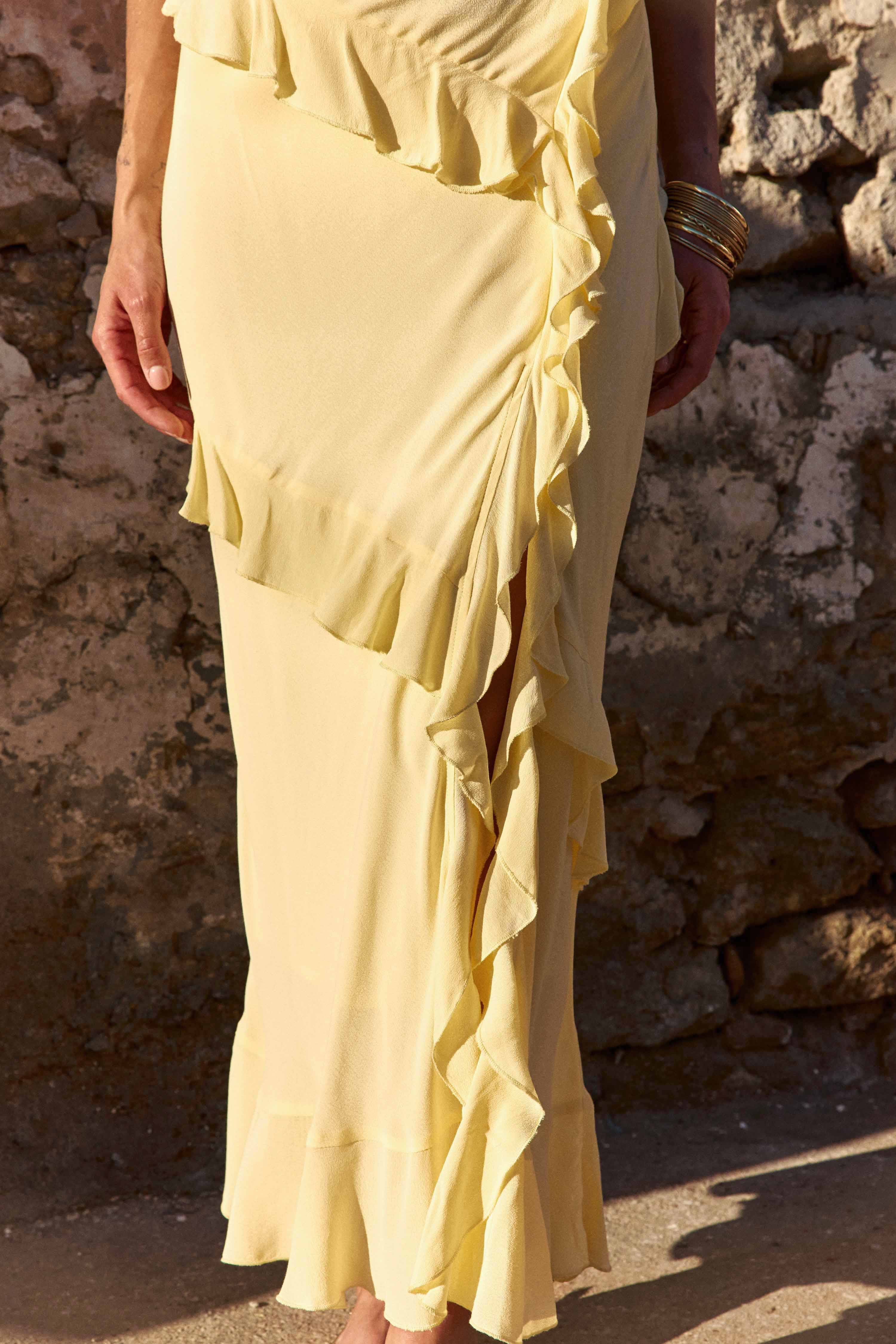 Rosilda - Robe longue à volants