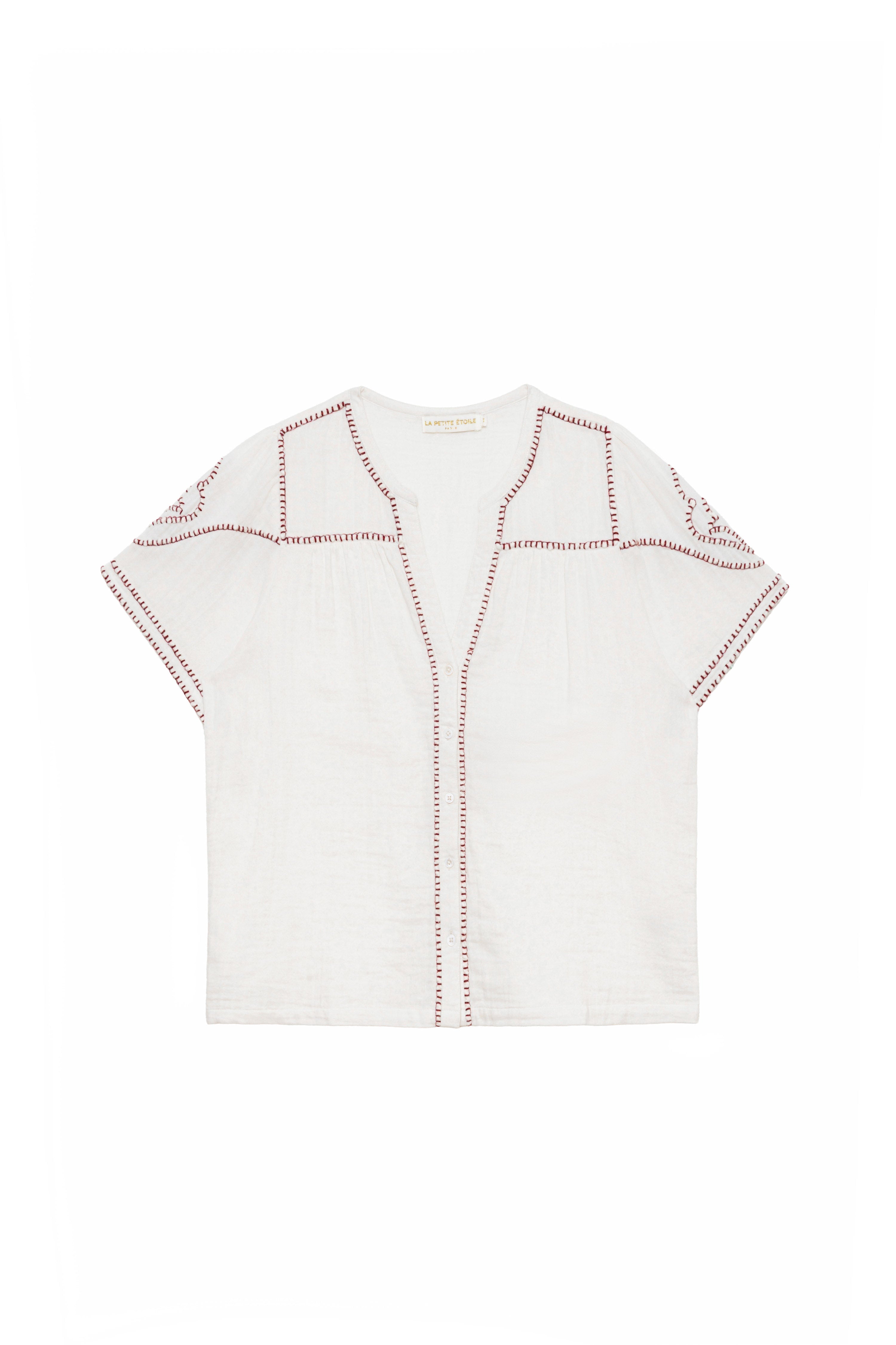 Toan - Blouse évasée à broderies