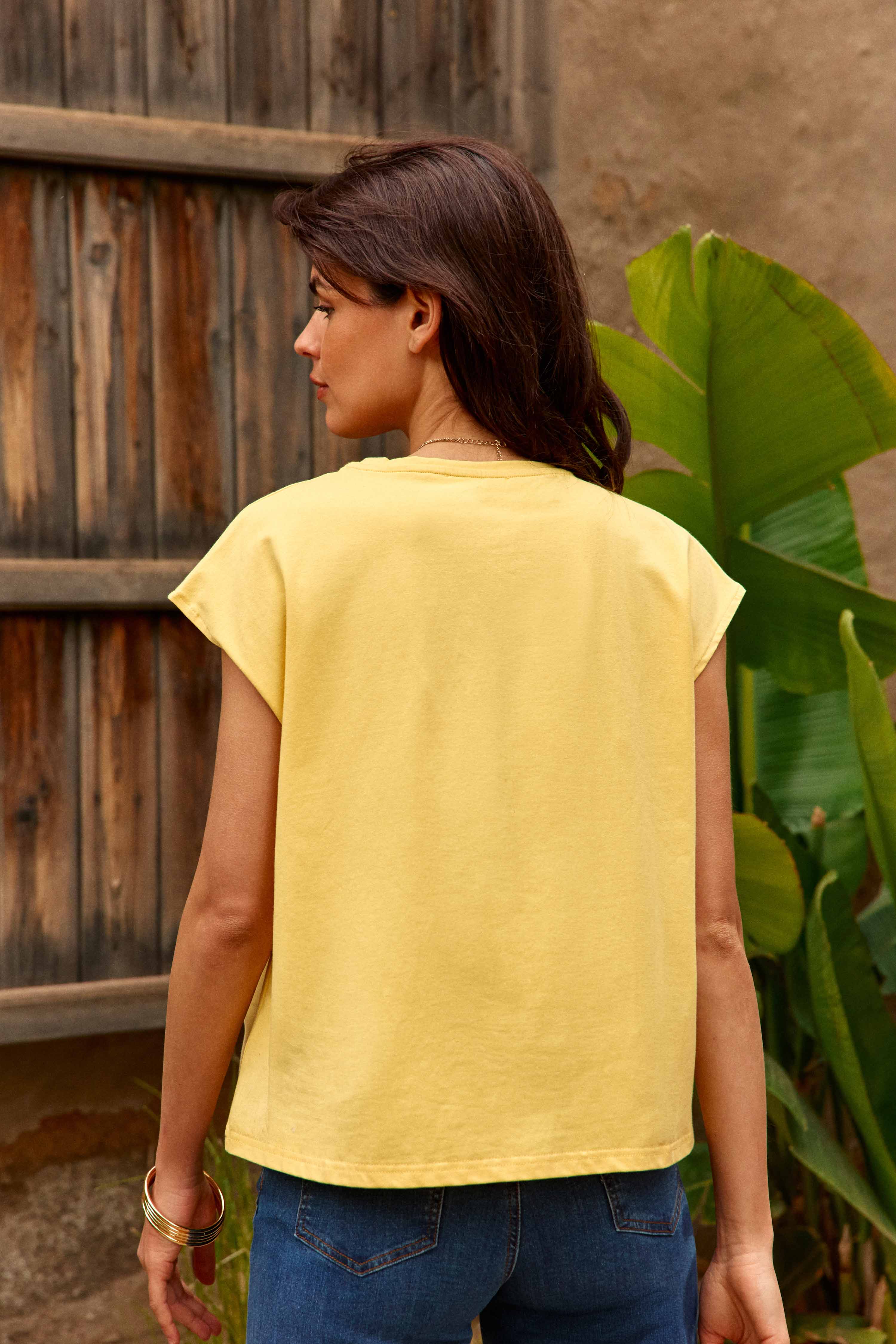 Tunset - T-shirt ample brodé