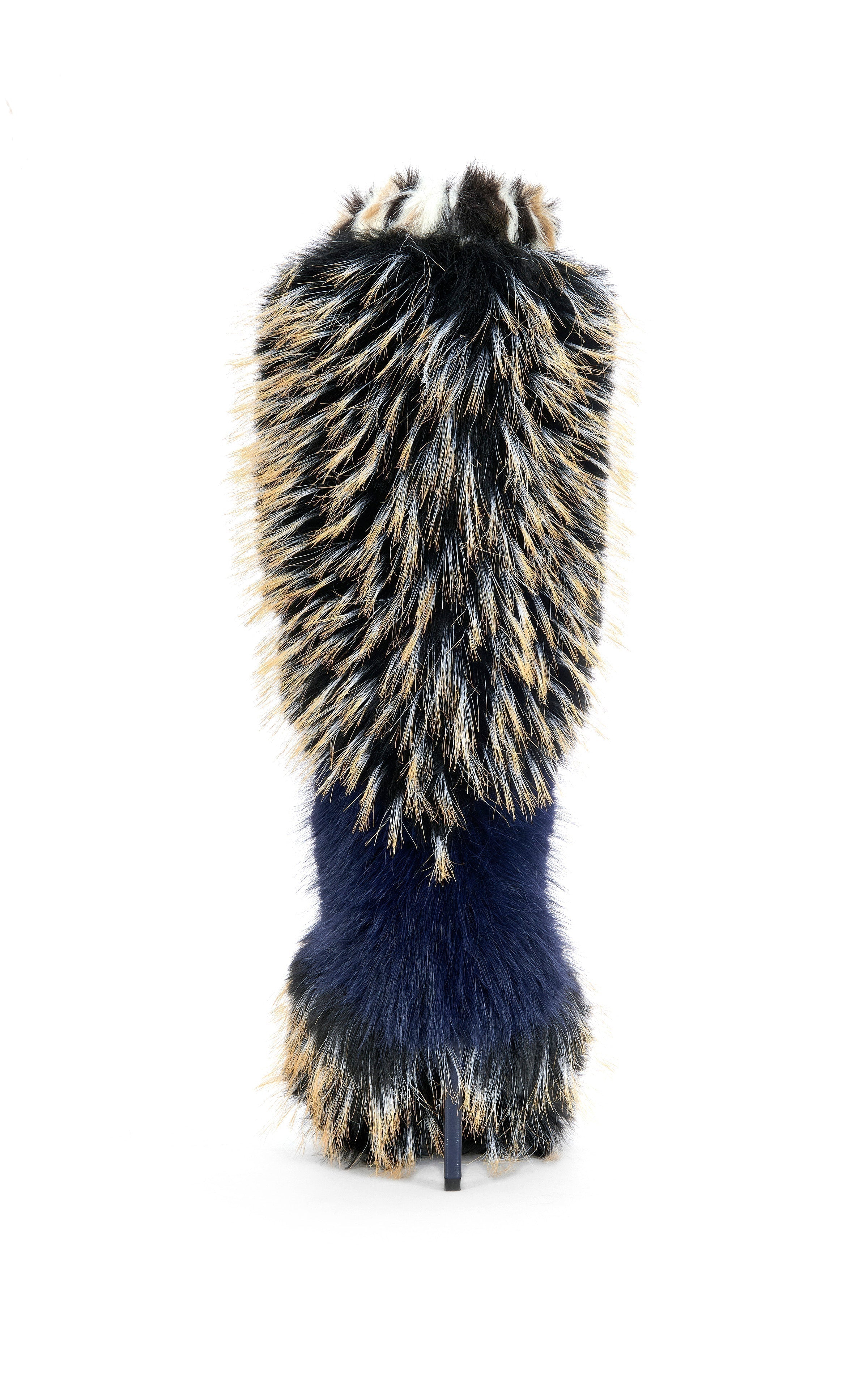 AZALEA WANG UPENDO NAVY MULTI FUR BOOT