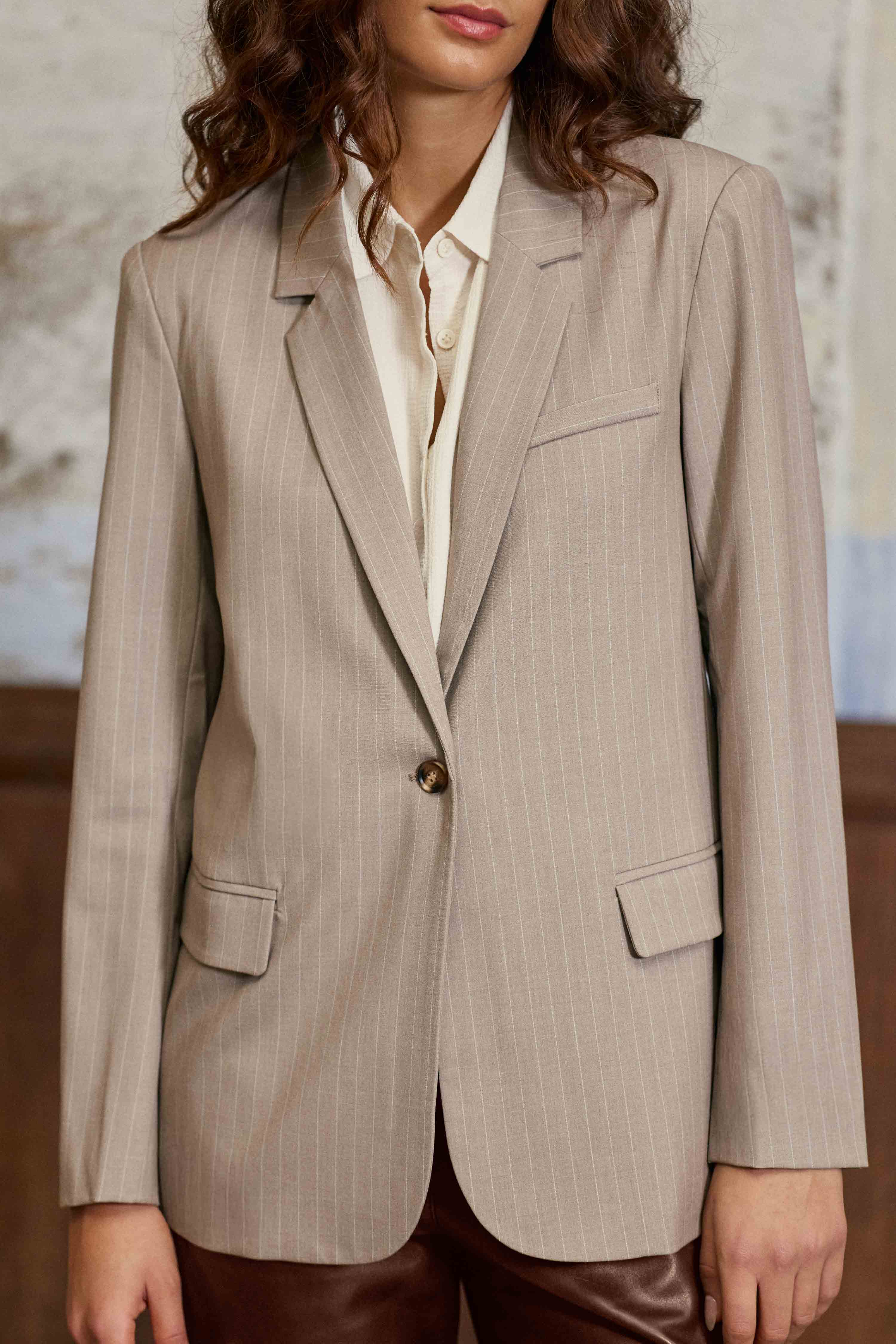 Vadal - Veste tailleur à rayures