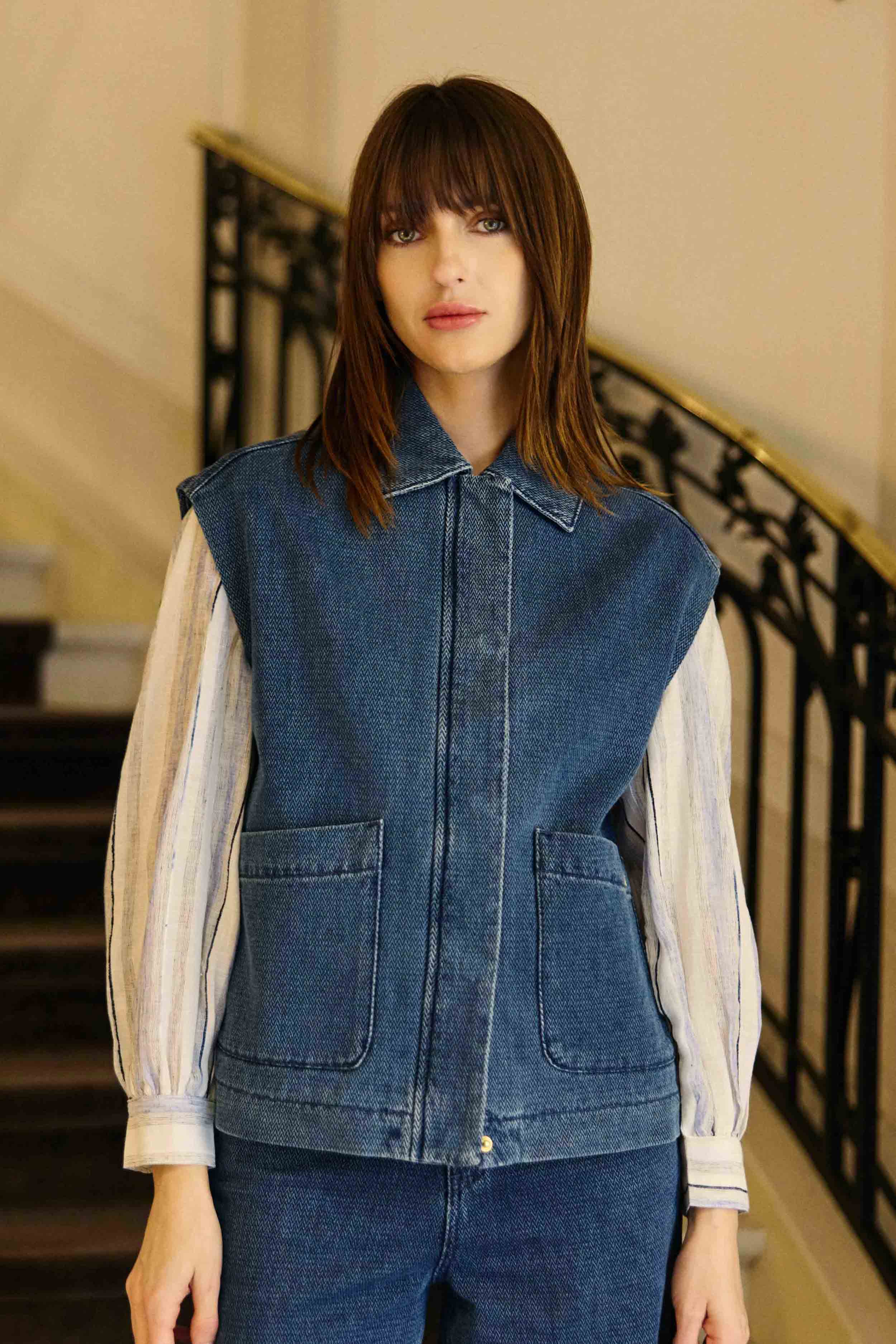 Vaya - Veste sans manches denim
