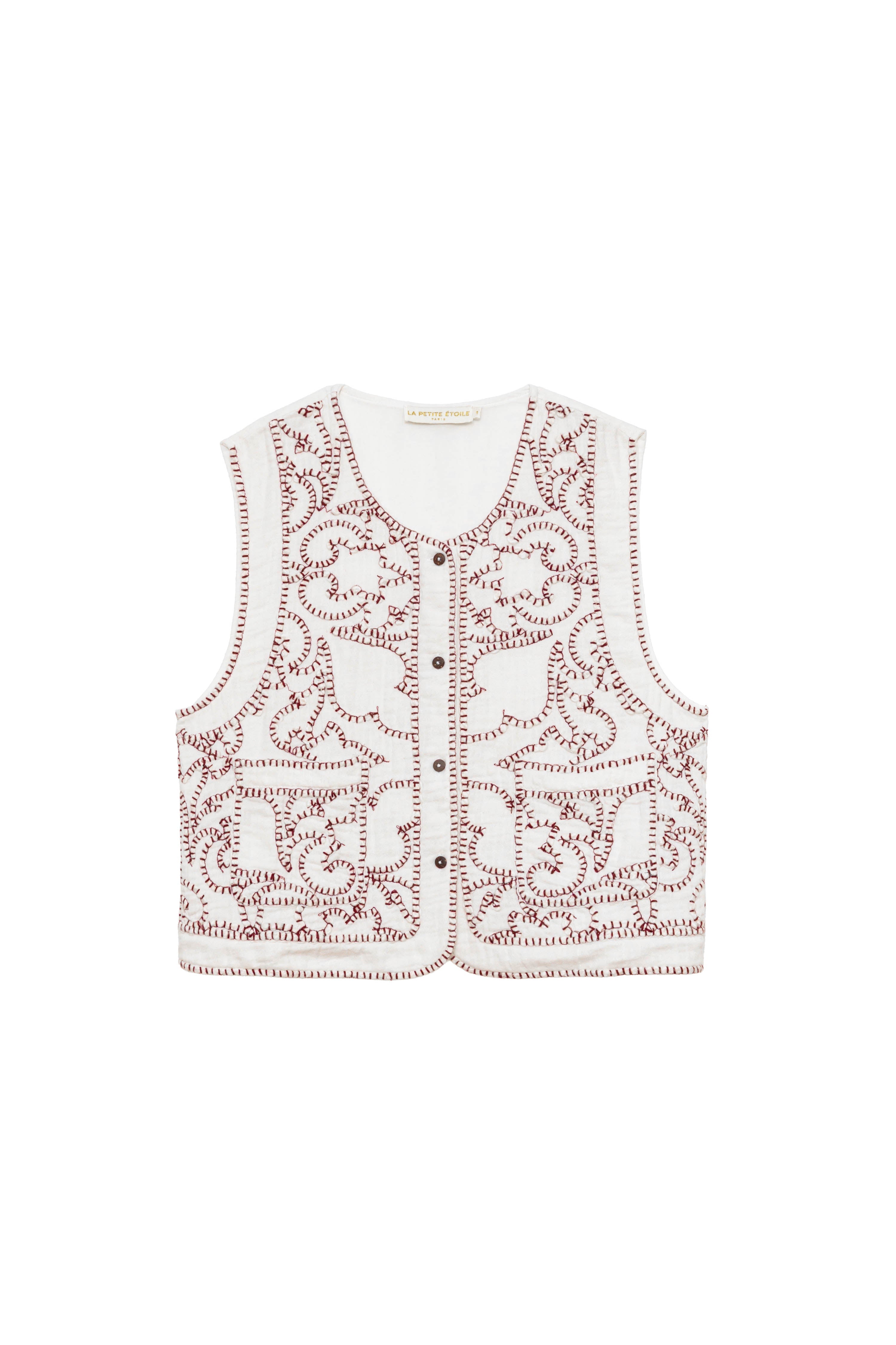 Verati - Gilet sans manches brodé