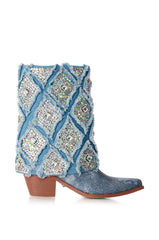 AZALEA WANG STAGECOACH EMBELLISHED WESTERN BOOTIE